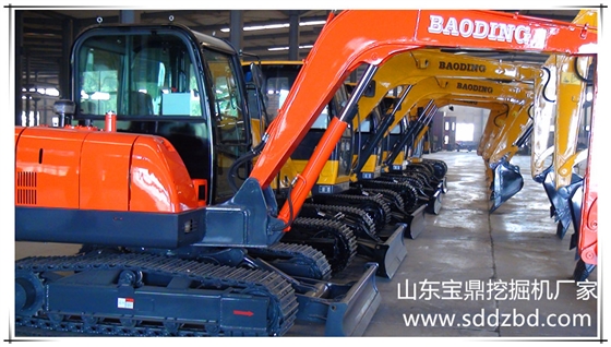 山東寶鼎小型挖掘機產品