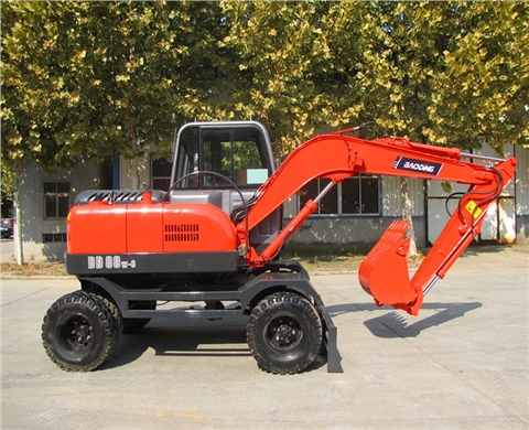 寶鼎小型輪式80-6挖掘機