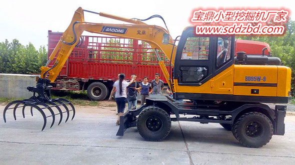 寶鼎廠家輪式抓木機BD95W-9車型