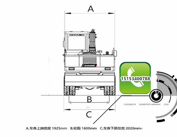寶鼎85輪式挖掘機(jī)參數(shù)
