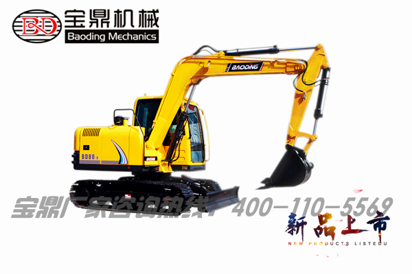 寶鼎挖掘機廠家新80型號小型挖掘機產品圖片