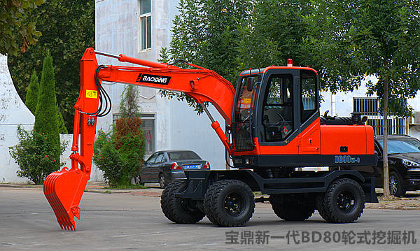 寶鼎新款輪式挖掘機80型號