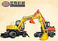 寶鼎輪式挖掘機(jī)80型號(hào)將該款新一代產(chǎn)品